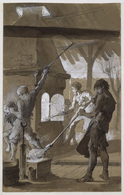 The Glassblowers by Carl Larsson